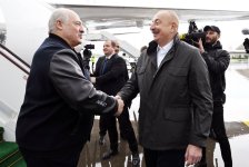 Президент Беларуси Александр Лукашенко прибыл в Физулинский район (ВИДЕО/ФОТО)