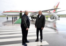 Президент Беларуси Александр Лукашенко прибыл в Физулинский район (ВИДЕО/ФОТО)