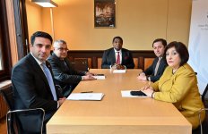 Speakers of Azerbaijani and Armenian parliaments meet in Geneva (PHOTO)