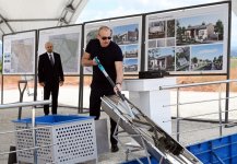Президент Ильхам Алиев заложил фундамент села Беюк Марджанлы Джебраильского района (ФОТО/ВИДЕО)