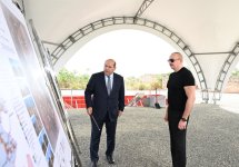 Президент Ильхам Алиев заложил фундамент села Гюллюджа Агдамского района (ФОТО/ВИДЕО)