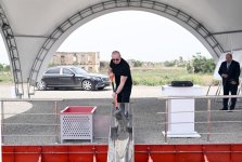 Президент Ильхам Алиев заложил фундамент села Гюллюджа Агдамского района (ФОТО/ВИДЕО)