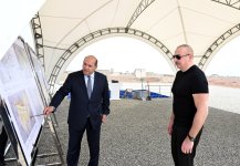 President Ilham Aliyev lays foundation stone for Taghibayli village in Aghdam district (PHOTO/VIDEO)