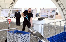 President Ilham Aliyev lays foundation stone for Taghibayli village in Aghdam district (PHOTO/VIDEO)