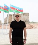President Ilham Aliyev lays foundation stone for Namirli village in Aghdam district (PHOTO/VIDEO)