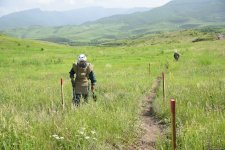 В освобожденном от оккупации селе Газахского района проводятся работы по разминированию   (ФОТО)