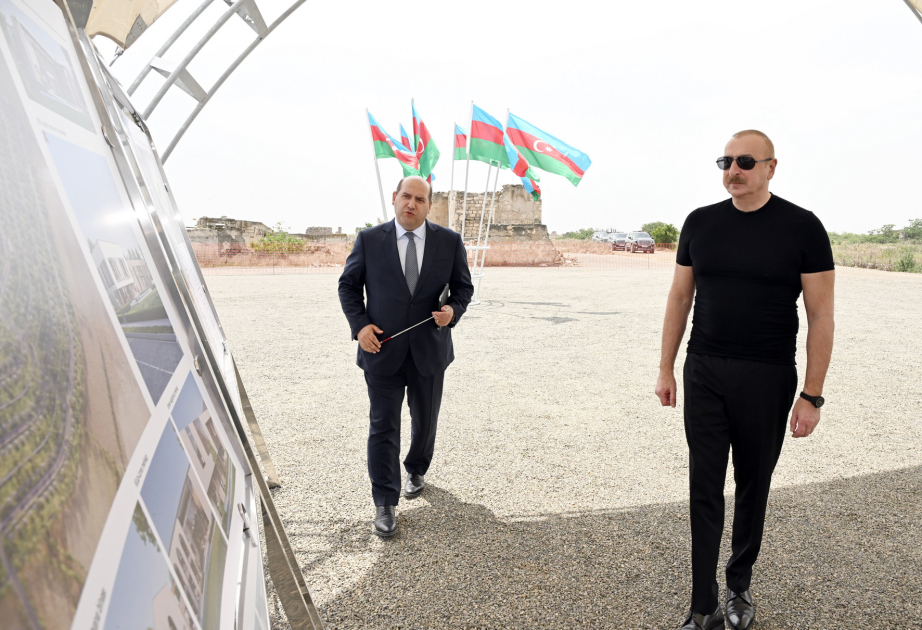President Ilham Aliyev lays foundation stone for Namirli village in Aghdam district (PHOTO/VIDEO)