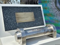 На побережье Каспийского моря состоялась церемония закладки капсулы времени "Caspian Dream Liner" (ФОТО)