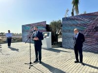 На побережье Каспийского моря состоялась церемония закладки капсулы времени "Caspian Dream Liner" (ФОТО)