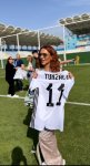 Тунзаля Агаева и футбол:  встреча с Гурбаном Гурбановым и членами клуба "Карабах" (ФОТО)