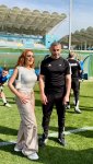 Тунзаля Агаева и футбол:  встреча с Гурбаном Гурбановым и членами клуба "Карабах" (ФОТО)