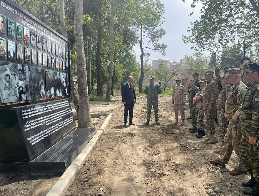 Организована ознакомительная поездка военных атташе в Н-скую воинскую часть минобороны Азербайджана (ФОТО)