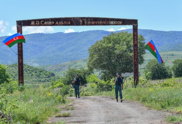В освобожденных от оккупации селах Газаха на высоком уровне организованы охрана и защита госграницы (ФОТО)