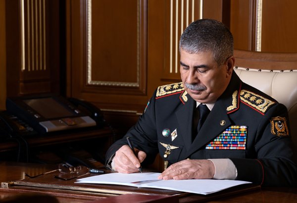 Azerbaijan's Defense Minister expresses condolences to Turkish counterpart