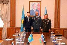 Azerbaijan, Kazakhstan sign document on cooperation in military field (PHOTO)