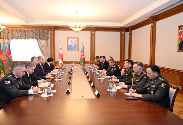 Azerbaijan negotiates prospects for military cooperation with Georgia (PHOTO)