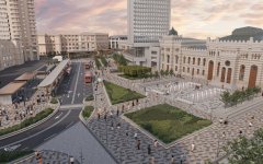 В Баку на площади перед ст. метро "28 Мая" начались ремонтно-восстановительные работы (ФОТО)