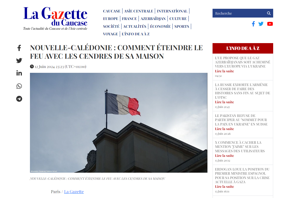 Macron started fire he's now fighting - La Gazette du Caucase on French president's failure