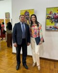 Азербайджанские художницы в проекте "Женская вселенная тюркского мира" в Бишкеке  (ФОТО)