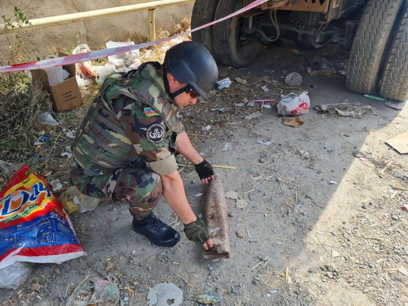 Ammunition discovered on territory of Azerbaijan's Sumgayit