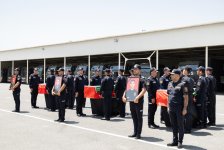 Состоялась церемония прощания с погибшими в ходе перестрелки в Баку полицейскими (ФОТО)