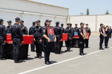Состоялась церемония прощания с погибшими в ходе перестрелки в Баку полицейскими (ФОТО)