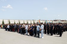 Состоялась церемония прощания с погибшими в ходе перестрелки в Баку полицейскими (ФОТО)