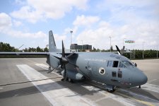 President Ilham Aliyev presented with military transport aircraft produced by Italian Leonardo (PHOTO/VIDEO)