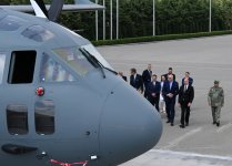 President Ilham Aliyev presented with military transport aircraft produced by Italian Leonardo (PHOTO/VIDEO)