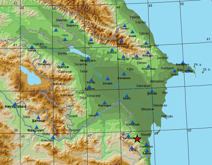 Earthquake hits Azerbaijan