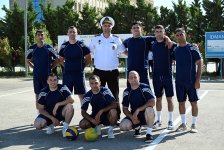 Warships of Russian Caspian Flotilla sail out of Baku port (PHOTO)