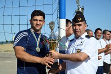 Warships of Russian Caspian Flotilla sail out of Baku port (PHOTO)