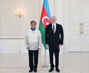 Президент Ильхам Алиев принял верительные грамоты новоназначенного посла Филиппин в Азербайджане (ФОТО)