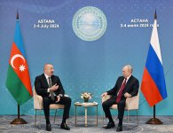 President Ilham Aliyev, President Vladimir Putin hold meeting in Astana (PHOTO/VIDEO)