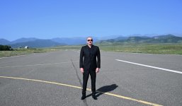 Президент Ильхам Алиев побывал в Ходжалинском аэропорту (ФОТО/ВИДЕО)