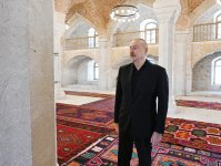 Президент Ильхам Алиев принял участие в открытии после реставрации мечети Ашагы Говхар Ага в Шуше (ФОТО/ВИДЕО)