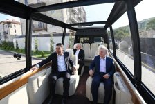 Presidents of Azerbaijan, Uzbekistan, Kyrgyzstan visit first residential complex, Ashaghi Govhar Agha Mosque in Shusha, and tour city (PHOTO/VİDEO)