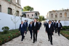 Presidents of Azerbaijan, Uzbekistan, Kyrgyzstan visit first residential complex, Ashaghi Govhar Agha Mosque in Shusha, and tour city (PHOTO/VİDEO)