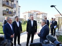 Presidents of Azerbaijan, Uzbekistan, Kyrgyzstan visit first residential complex, Ashaghi Govhar Agha Mosque in Shusha, and tour city (PHOTO/VİDEO)