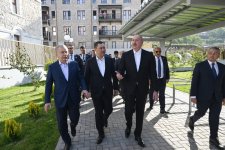 Presidents of Azerbaijan, Uzbekistan, Kyrgyzstan visit first residential complex, Ashaghi Govhar Agha Mosque in Shusha, and tour city (PHOTO/VİDEO)