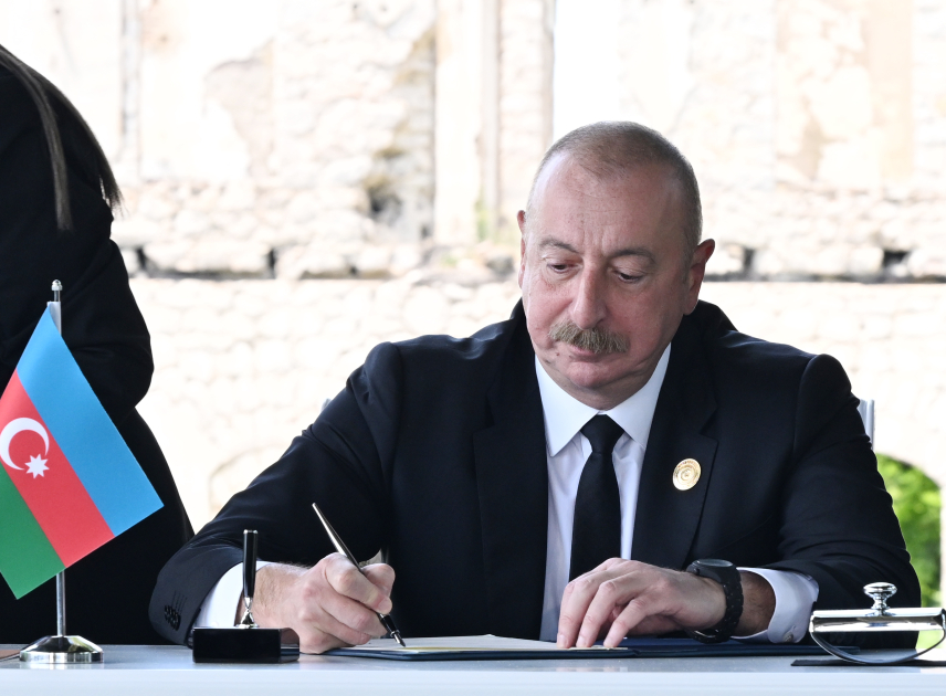 Shusha hosts ceremony of signing Karabakh Declaration of OTS Informal Summit (PHOTO)