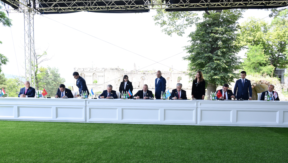 President Ilham Aliyev attends informal summit of heads of state of OTS in Shusha (PHOTO/VIDEO)