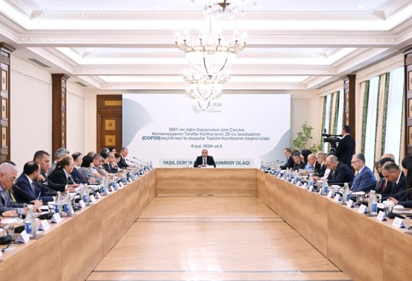 Состоялось пятое заседание оргкомитета в связи с COP29 (ФОТО)