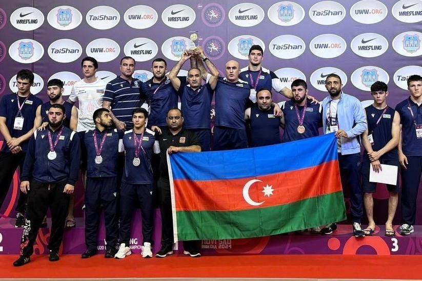 Сборная Азербайджана по вольной борьбе стала чемпионом Европы