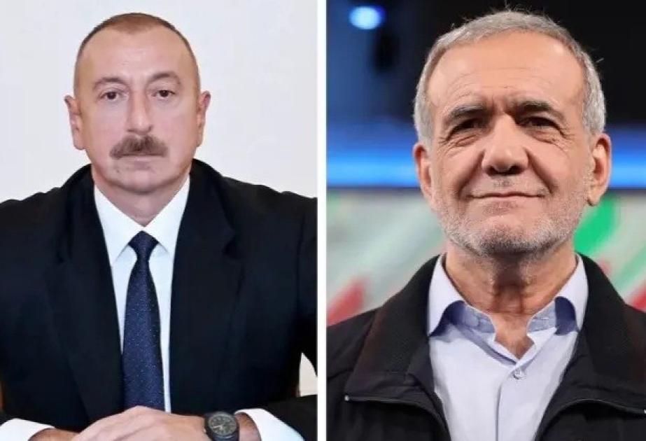 Президент Ильхам Алиев позвонил Масуду Пезешкиану