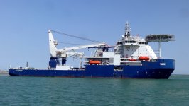 bp подписала контракт по эксплуатации строительного судна "Ханкенди" (ФОТО)