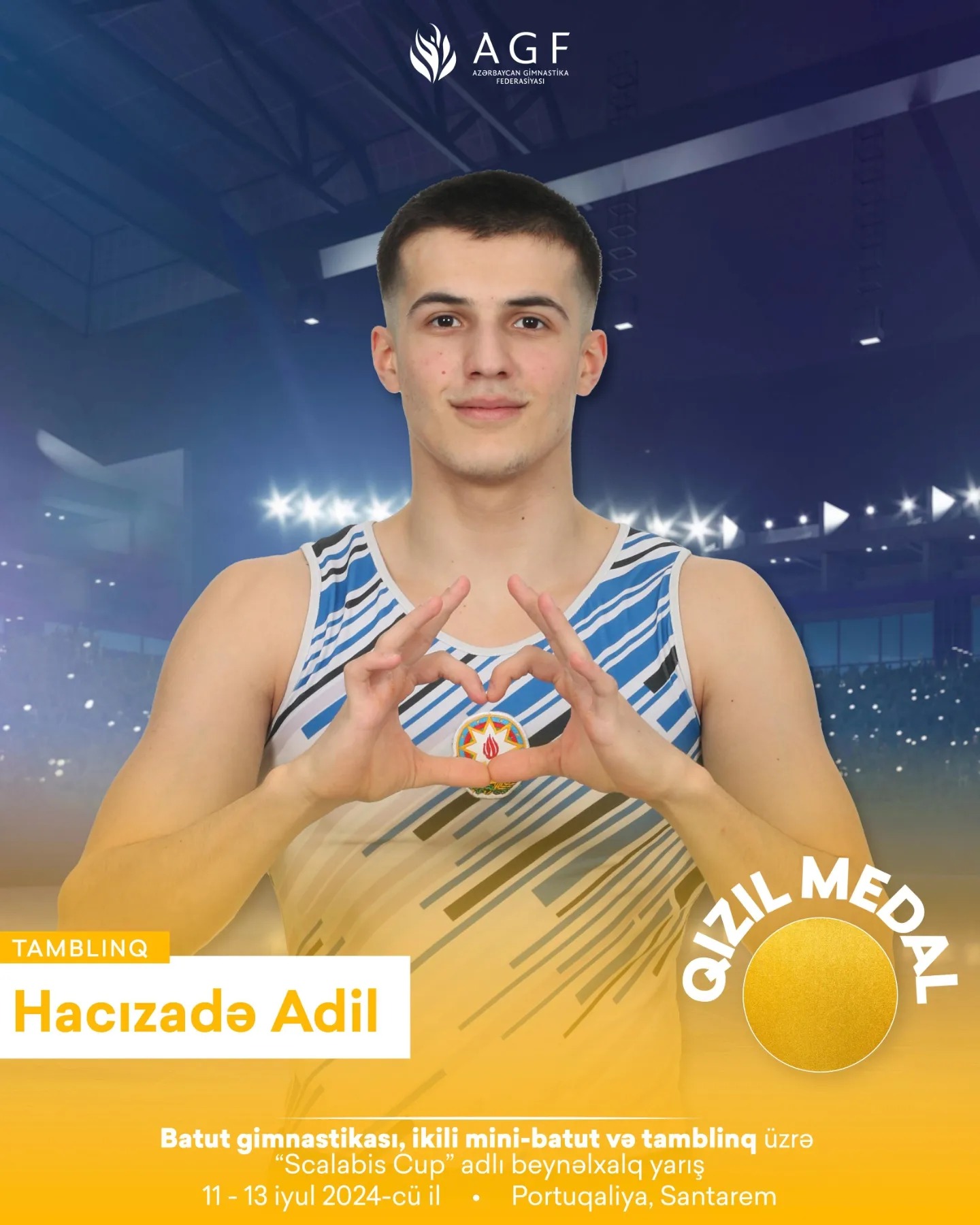 Azerbaijani gymnasts win eight medals in Portugal (PHOTO)