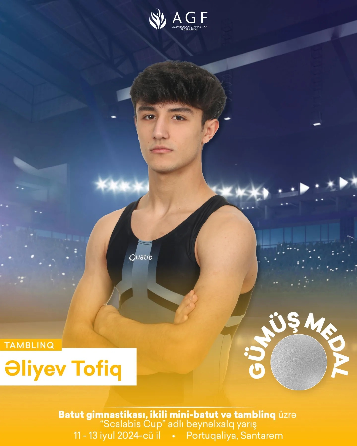 Azerbaijani gymnasts win eight medals in Portugal (PHOTO)