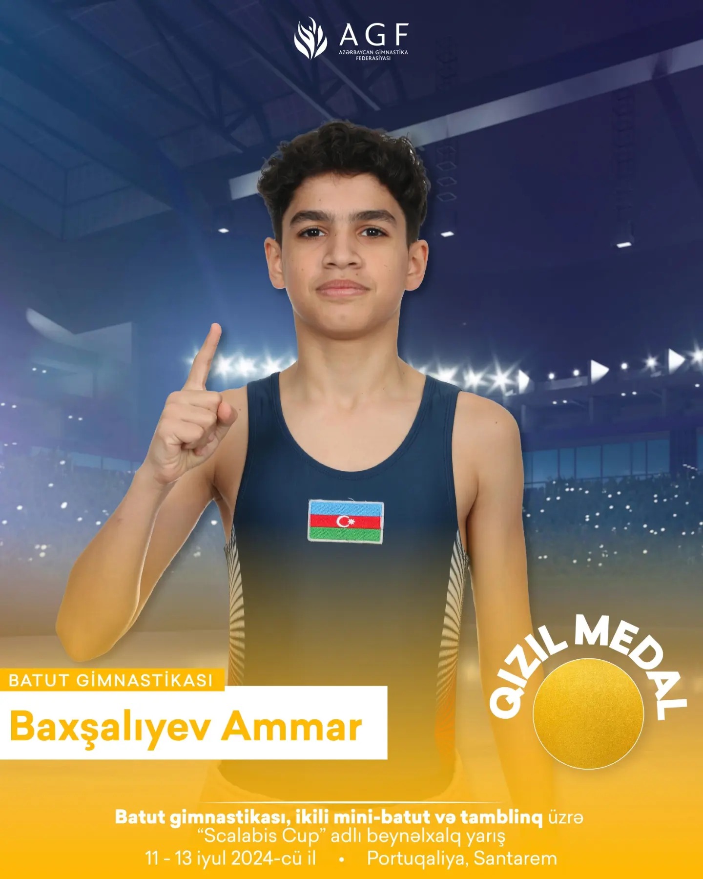 Azerbaijani gymnasts win eight medals in Portugal (PHOTO)