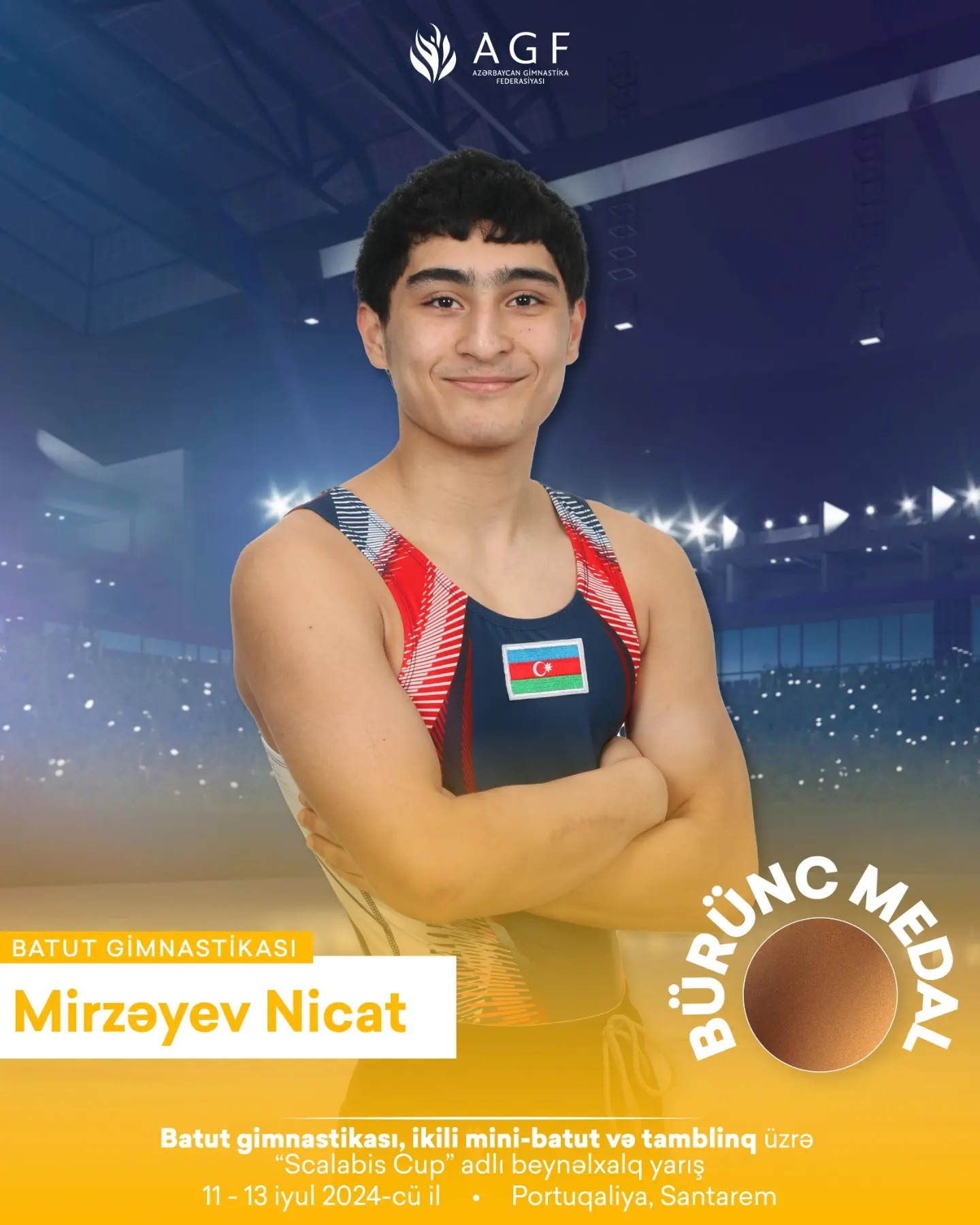 Azerbaijani gymnasts win eight medals in Portugal (PHOTO)